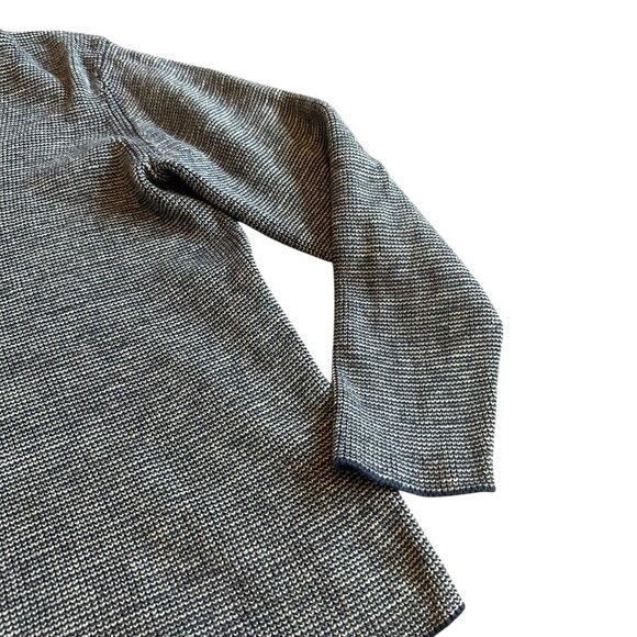 COS Navy White Pullover Sweater 100% Cotton Crew Neck Stretch Size Small Women's - Picture 5 of 11